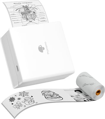 Phomemo M02 Mini-Fotodrucker Tragbarer Thermodrucker Bluetooth Wireless Aufklebe