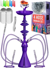 M. ROSENFELD Portable Hookah Set – Complete Kit with Case, Silicone Bowl, HMD, T
