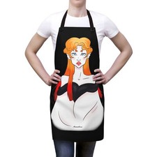 Anna  Black  Apron AOP 