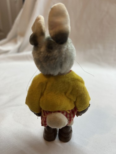 Steiff Bibbie Mohair Rabbit Bunny 5" Tall Vintage Rare - Picture 2 of 3