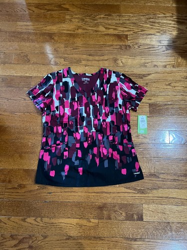 Women's Size M Scrubs Landau Top Nurse Top Multi Color New With Tags Clothing! - Picture 3 of 4