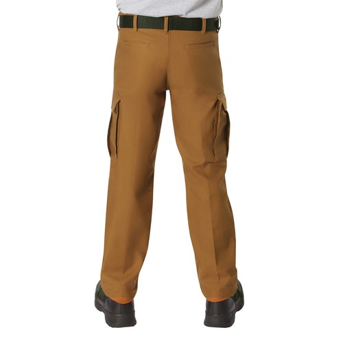 Men's Active Flex Fleece Lined Canvas Work Pants in Black or Work Brown - 第 11/17 張圖片