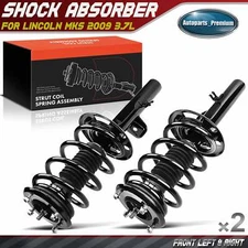 2Pcs Front L & R Complete Strut & Coil Spring Assembly for Lincoln MKS 2009 3.7L