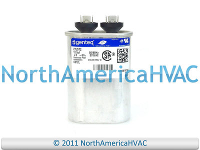 Capcom Oval Capacitor 12.5 uf MFD 370 Volt Fits Goodman Amana CAP125000370VAS