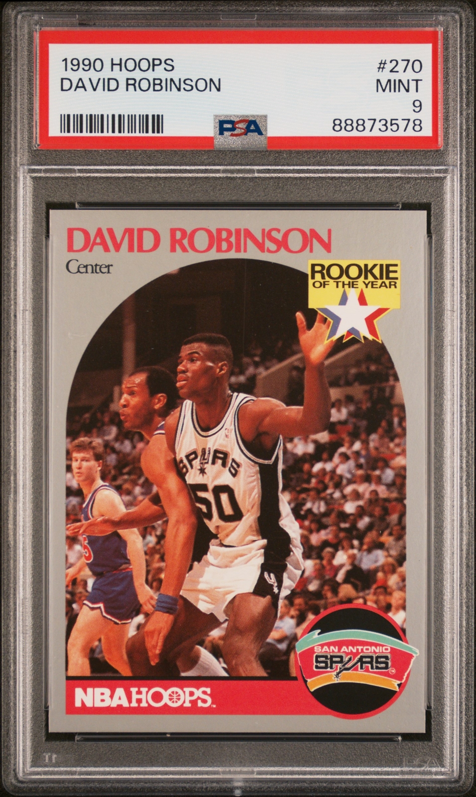 1990 Hoops #270 David Robinson PSA 9
