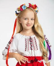 Ukrainian Girl Wreath Flower Floral Headdress Vinok rainbow