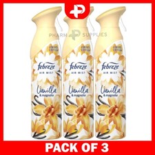 Febreze Vanilla & Magnolia Air Mist Air Freshener Spray 185ml Pack of 3