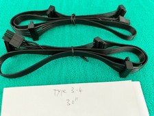 2X Corsair CX650M CX750M CX850M 6 Pin to 3x SATA DRIVER POWER CABLE,ORIGIN