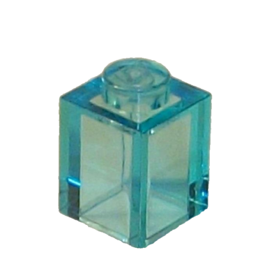 Lego Twelve Bricks 1x1 Stud Transparent Light Blue ID 30071 NEW