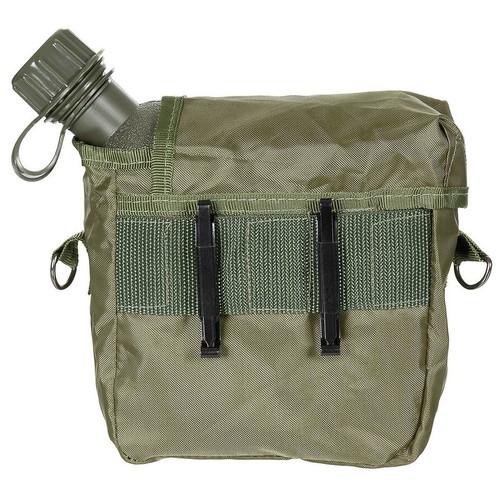 MFH US Feldflasche eckig mit Hülle 2 Qt Trinkflasche Outdoor Camping NEU - Bild 2 von 10