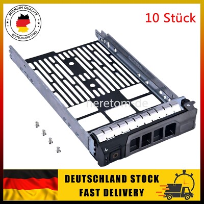 10X 3,5'' SATA SAS Drive Tray Caddy für Dell Poweredge R730 T710 R630 T620 MD3200