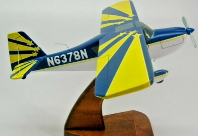 Bellanca Citabria Private Plane Wood Model Replica Small Free Shipping 