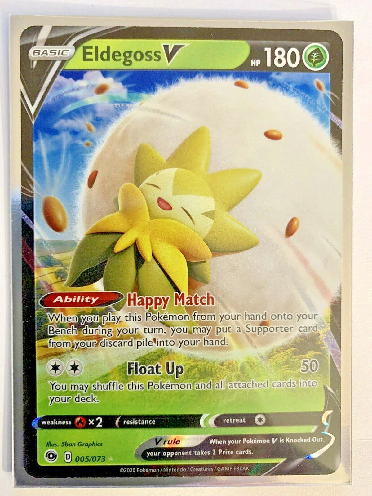ELDEGOSS V - Champion's Path - 005/073 -  Ultra Rare - Full Art - Pokemon - NM/M