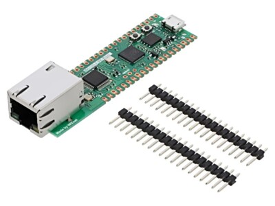 W6100-EVB-PICO Entw.Kits: Ethernet 20pin x2,RJ45,USB B micro 75x21mm WIZNET