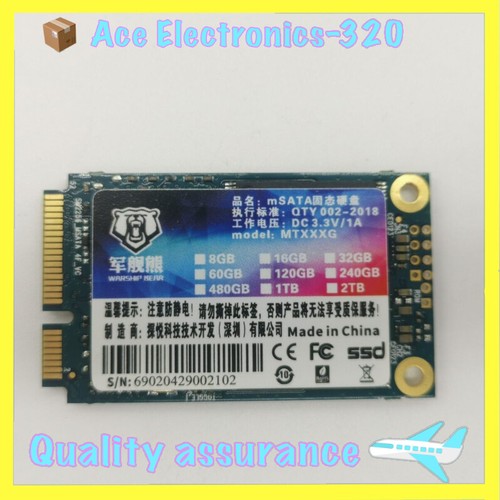 mSATA SSD Solid State Drive mixed brands 32GB 64GB 120GB 128GB 240GB 16GB LOT - 第 1/3 張圖片