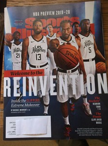 SPORTS ILLUSTRATED NBA PREVIEW LA CLIPPERS REINVENTION paul george Address Label