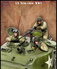 1/35 Resin figures model WW II US tank crew 3 man Unpainted Unassembled