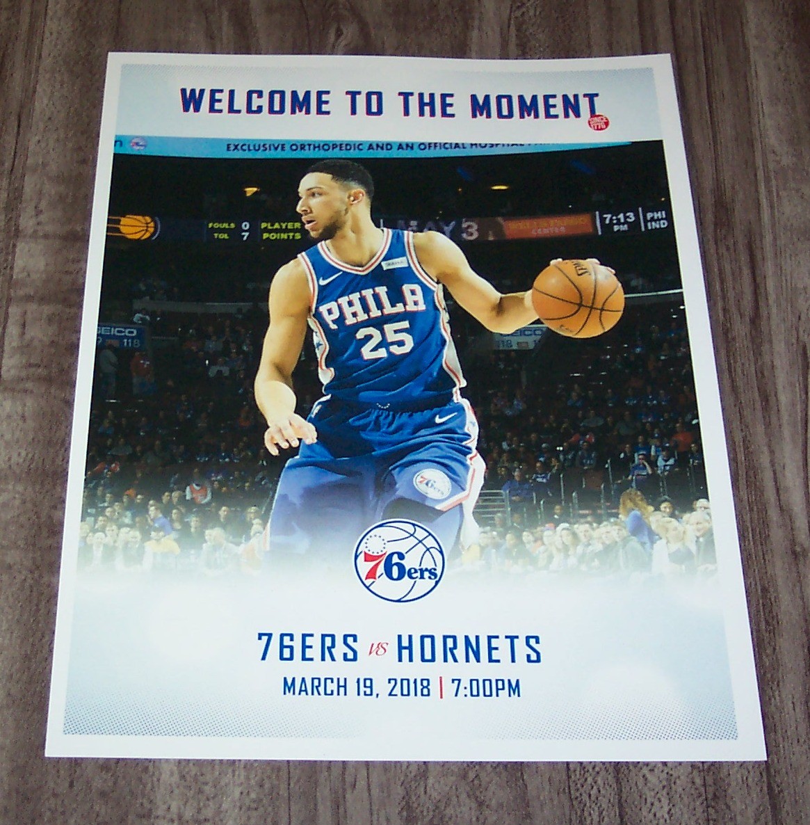 nba ベン・シモンズ　ポスター PHILADELPHIA 76ERS SIXERS BEN SIMMONS 8.5