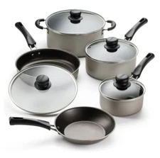 9-Piece Simple Cooking Nonstick Cookware Set, Cleanup easy