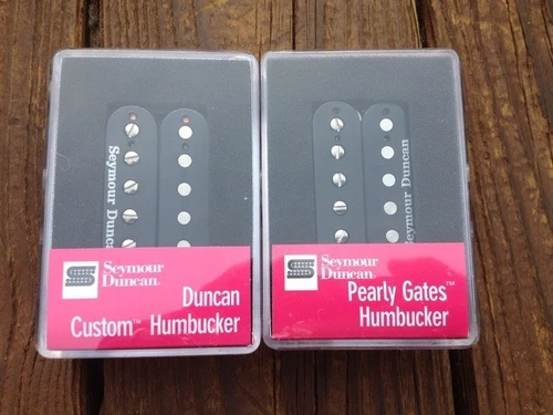 SEYMOUR DUNCAN SH-5 Custom & SHPG-1n Pearly Gates Humbucker Pickup Set Black