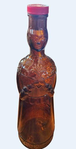 Vintage Solaro Italien Braunglas Flasche Unsere Liebe Frau vom Glück mit Marnier Lapostolle Verschluss - Bild 7 von 8