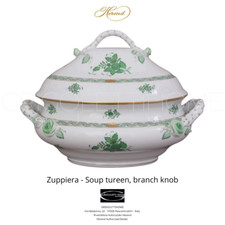 Herend - Apponyi Verde - Zuppiera - rivenditore autorizzato