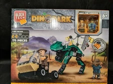 Block Tech Dino Park T-Rex Escape 175 Piece Building Set, NEW