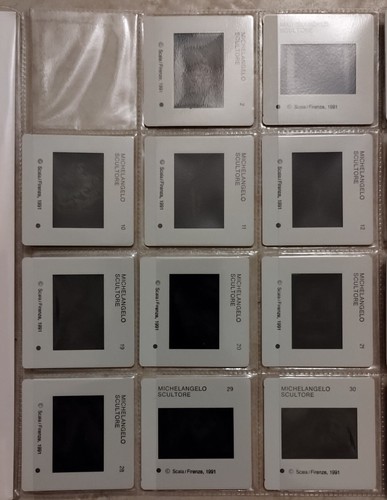 MICHELANGELO 36 Slides Diapositive Text Testo Masterpieces of Art Chefs D'oeuvre - Picture 3 of 7