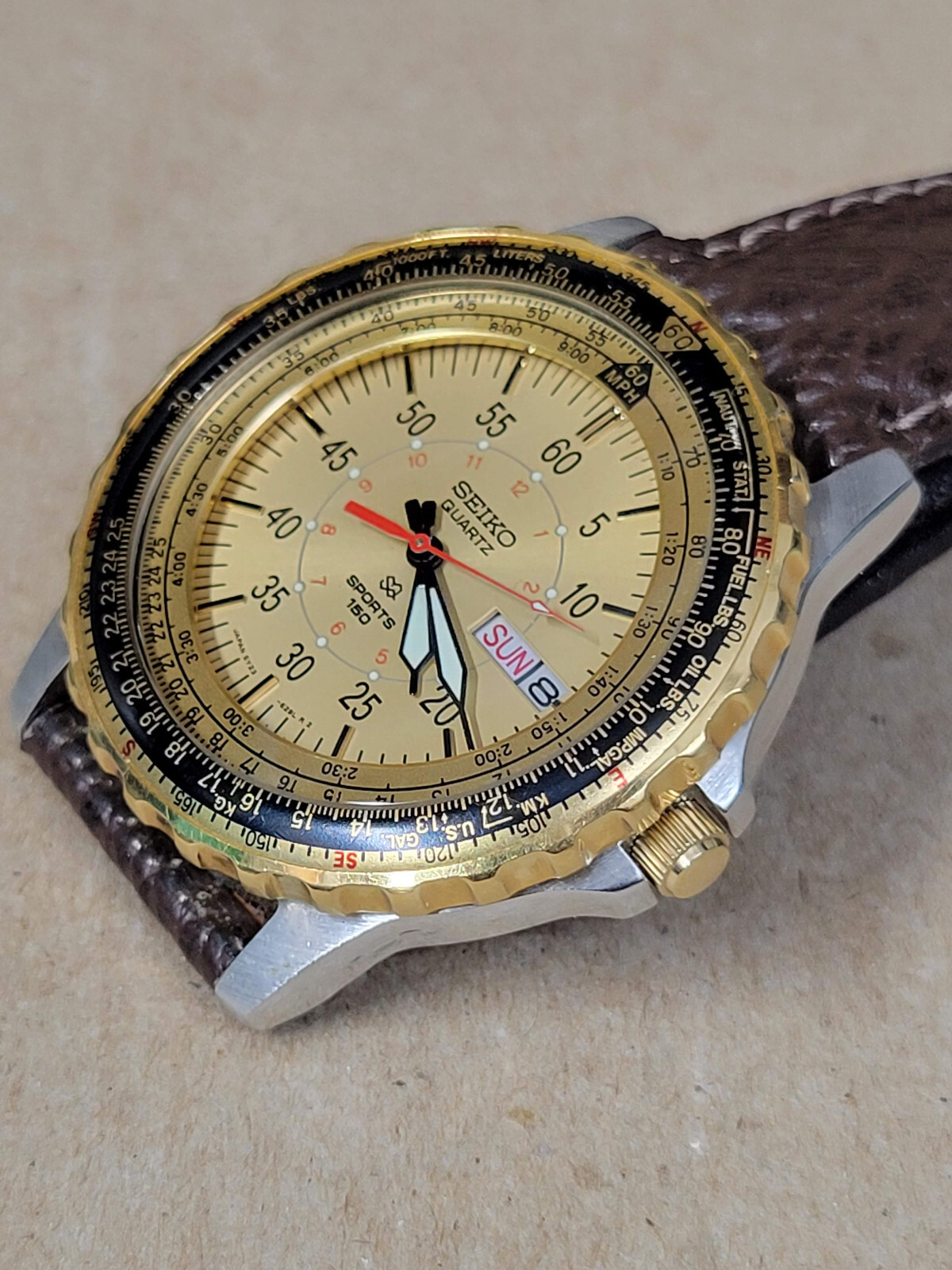 SEIKO Quartz SQ Sport 150 Ref. 5Y23-6150 Rare Vintage image 3