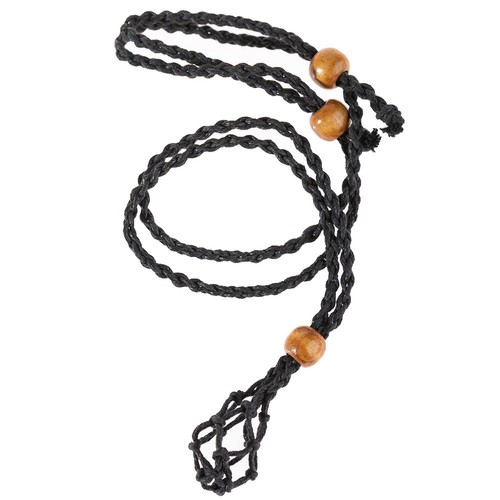 Cordones de collar de cristal ajustables bolsa de red vacía soporte colgante accesorio de joyería - Imagen 5 de 28