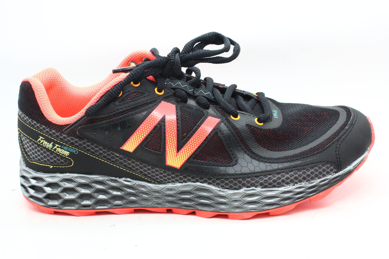New Balance Womens WTHieri Fresh Foam Hierro Trail Running Shoe Black Orange 12 New Balance Womens WTHieri Fresh Foam Hierro Trail Running Shoe Black Orange 12