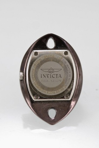 Invicta Unisex Armbanduhr Kopf Swiss 4078 Keramik Braune 50m Wr Mop Saphir Quarz - Bild 2 von 5