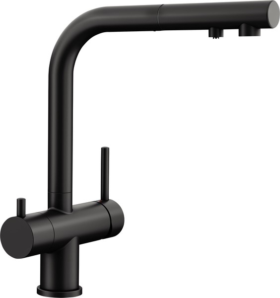 Blanco FONTAS-S Ii Filter 526672 Armatur, Wasserhahn Schwarz Matt Hochdruck - O-image