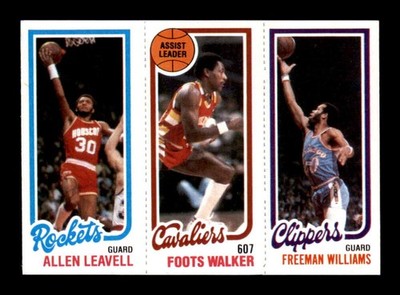 1980 Topps #29 Allen Leavell/Foots Walker/F Williams 106/53/223 NM/NM+ X3586707