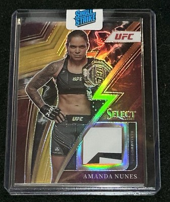 2023 Panini Select UFC Sparks Amanda Nunes #SP-ANS Gold Prizm /10 MEM