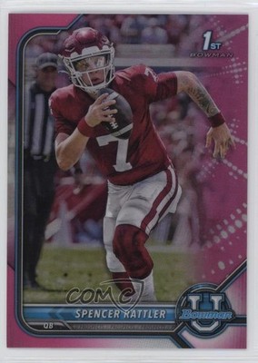 2021-22 Bowman U Chrome Prospects Pink Refractor Spencer Rattler #28 1kt6
