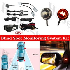 LED Car Blind Spot Monitoring System Ultrasonic Sensor Distance Warning Kit