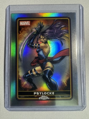 Psylocke [Deadpool Red Black Wave] #8 Marvel 2025 Topps Chrome Deadpool card