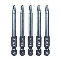 "5 StüCk 1/4\" SQ1 Magnetkopf 6,6 Cm Lange Vierkant-Schraubendreher-Bits Blau FüR"