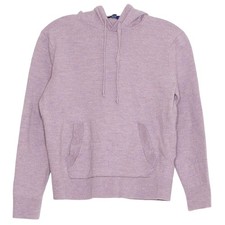 Artefact Girls Hoodie Sweater Merino Wool Minimalist Luxe Normcore Purple Large