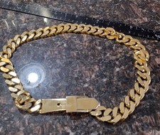 1980 RARE ACCESSOCRAFT NYC goldtone chain buckle woman's 27" waist belt