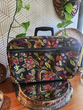 Vintage 1970's Bantam Travelware Floral 18  Retro Suitcase