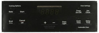 GE 164D8450G233 Range Control Board-Black Overlay