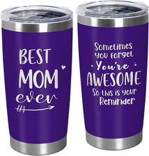 Mothers Day Gifts for Mom from Daughter Son - Best Mom Ever 20 Oz Stainless Stee