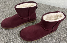 Koolaburra by UGG Boots Womens 7 Koola Mini II Shearling Burgundy 1114851 NEW