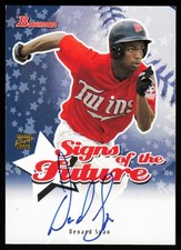 2004 Bowman Signs of the Future Denard Span RC Auto Minnesota Twins #SOF-DS