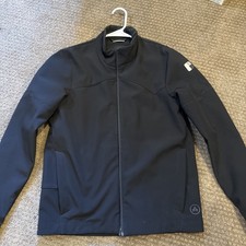 Aether Polyester Black Jacket Size 1 Has Logo On Left Shoulder