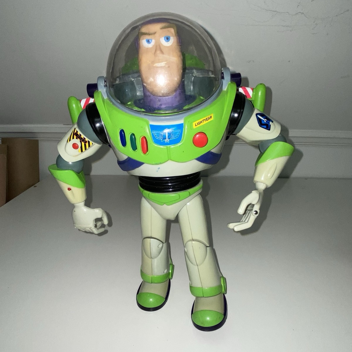 Thinkway Buzz Lightyear 12 Toy Story Figure Tested Works Lights