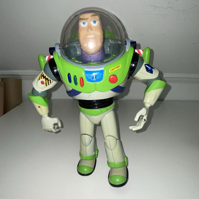 Thinkway Buzz Lightyear 12 Toy Story Figure Tested Works Lights