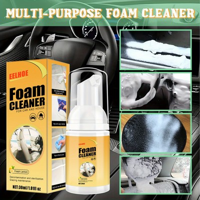 Powerful Car Interior Cleaner Kit - Multi-Function Foam Detailing Care Set USA